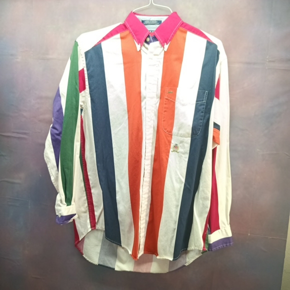 Tommy Hilfiger Other - Tommy Hilfinger Vintage striped Long Sleeve  Button Up mens s